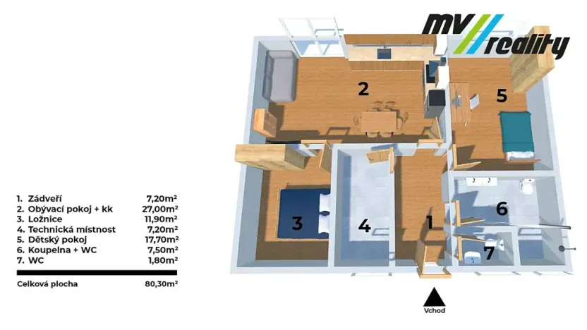 Prodej rodinného domu, Milovice, 80 m2