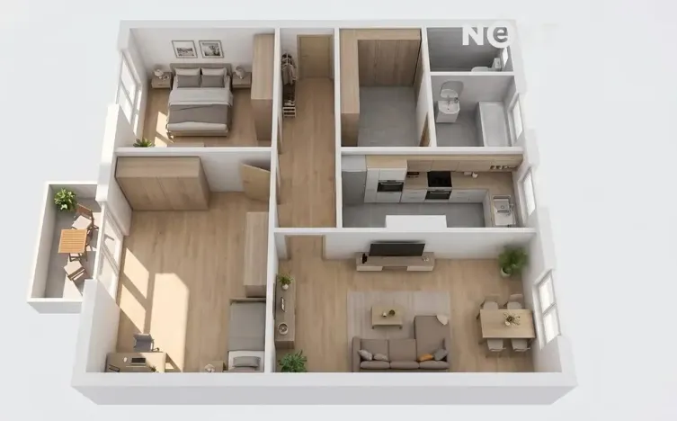 Pronájem bytu 3+1, Ostrava, Šrobárova, 70 m2