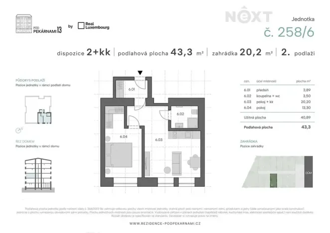 Prodej bytu 2+kk, Praha - Vysočany, Pod pekárnami, 43 m2