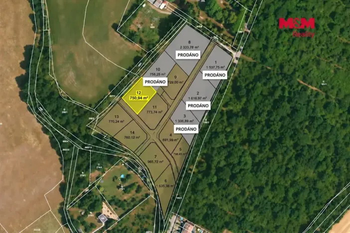 Prodej pozemku pro bydlení, Líšťany, 751 m2