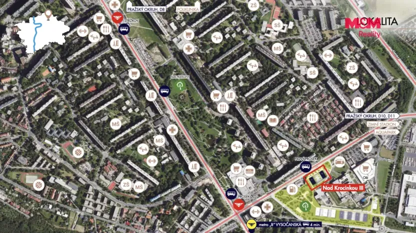 Prodej bytu 4+kk, Praha, Prosecká, 103 m2