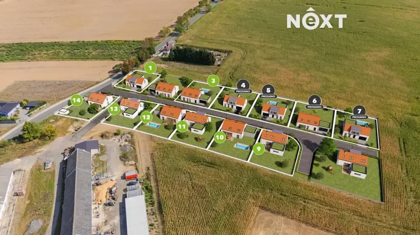 Prodej pozemku pro bydlení, Stavenice, 736 m2