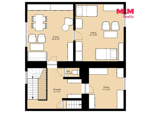 Prodej rodinného domu, Bechyně, Dlouhá, 110 m2