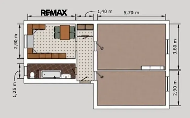 Pronájem bytu 2+1, Plzeň, Sladkovského, 50 m2