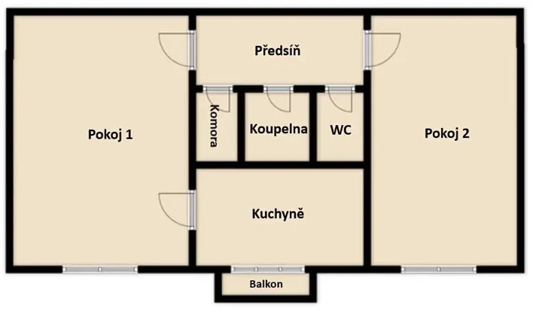 Prodej bytu 2+1, Třinec, kpt. Nálepky, 51 m2