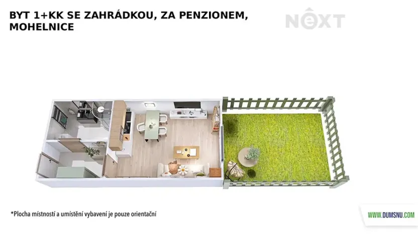 Pronájem bytu 1+kk, Mohelnice, Za Penzionem, 27 m2