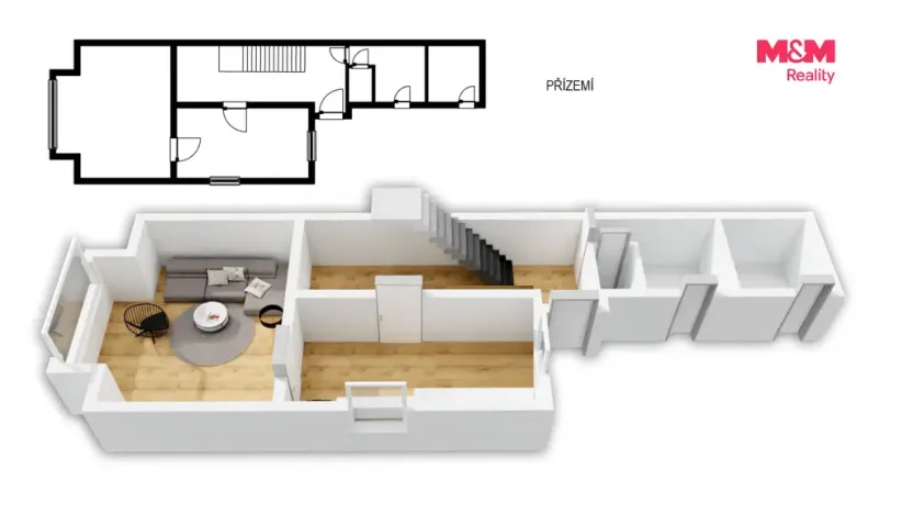 Prodej rodinného domu, Chlumec nad Cidlinou - Chlumec nad Cidlinou IV, Kozelkova, 130 m2