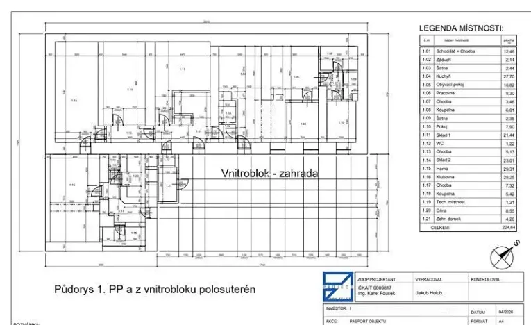 Prodej činžovního domu, Beroun, Česká, 1012 m2