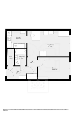 Pronájem bytu 2+kk, Praha - Ruzyně, U valu, 42 m2