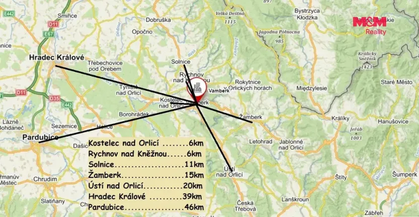 Pronájem bytu 1+1, Vamberk, Kollárova, 36 m2