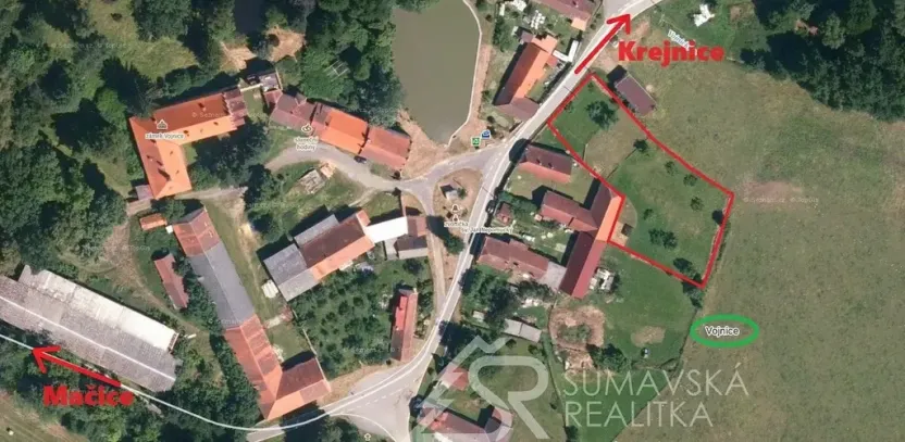 Prodej pozemku, Volenice, 1966 m2