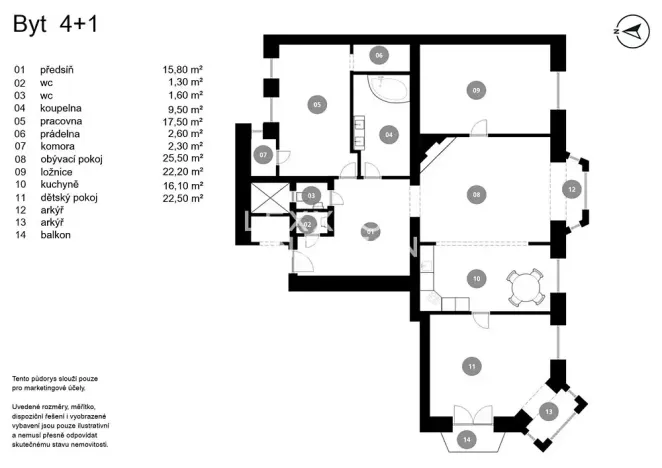 Prodej bytu 4+kk, Praha - Smíchov, Zborovská, 149 m2