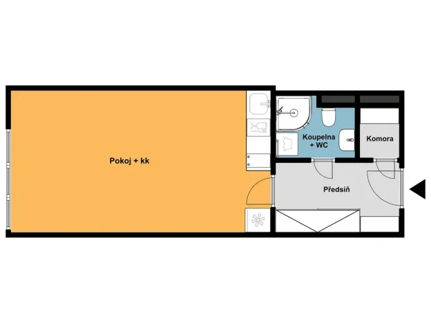 Prodej bytu 1+kk, Praha - Vysočany, Freyova, 33 m2