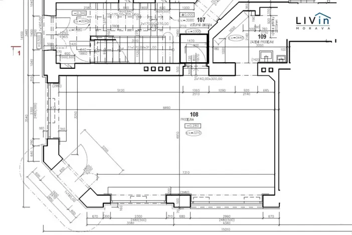 Pronájem obchodního prostoru, Olomouc, Smrčkova, 48 m2