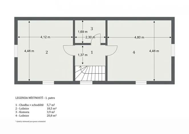 Pronájem rodinného domu, Zlonín, Hlavní, 78 m2