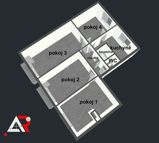 Prodej bytu 4+1, Nížkovice, 88 m2