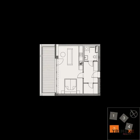 Prodej bytu 1+kk, Valašské Meziříčí, Štěpánov, 39 m2