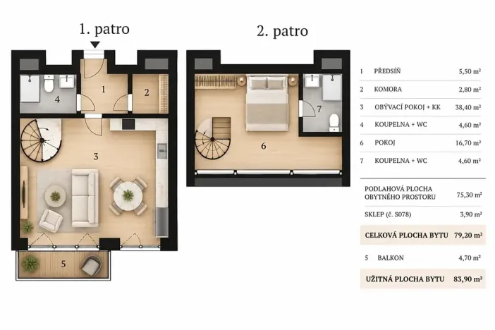 Prodej bytu 2+kk, Lipno nad Vltavou, 75 m2