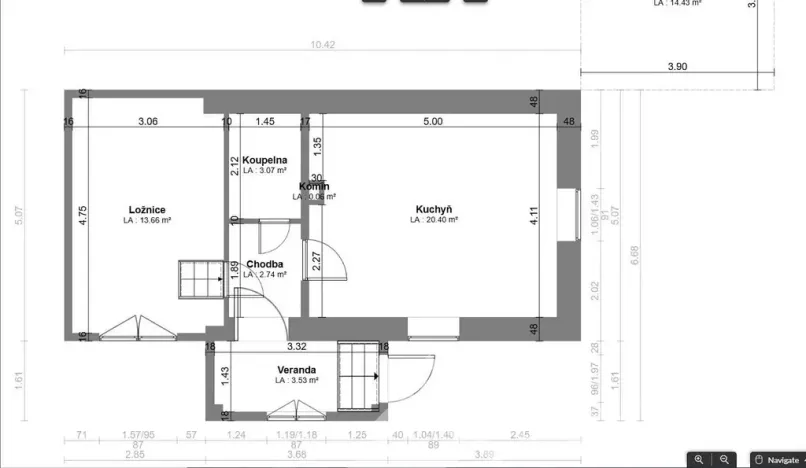 Prodej rodinného domu, Vacov - Benešova Hora, 60 m2