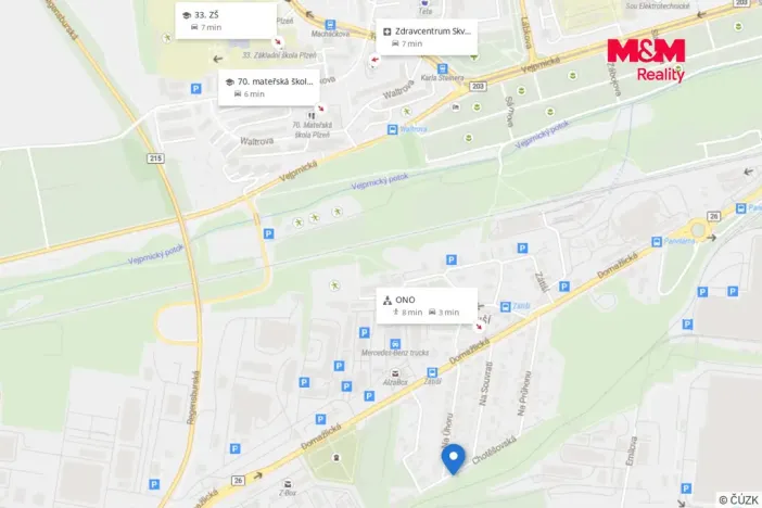 Prodej pozemku pro bydlení, Plzeň, Chotěšovská, 542 m2