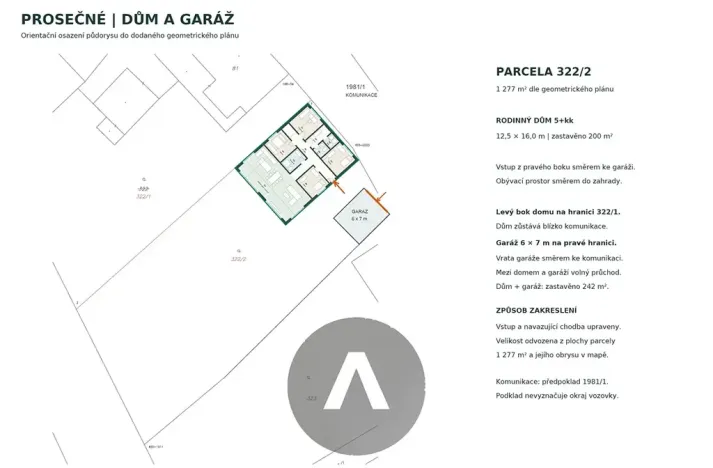 Prodej pozemku pro bydlení, Prosečné, 1277 m2