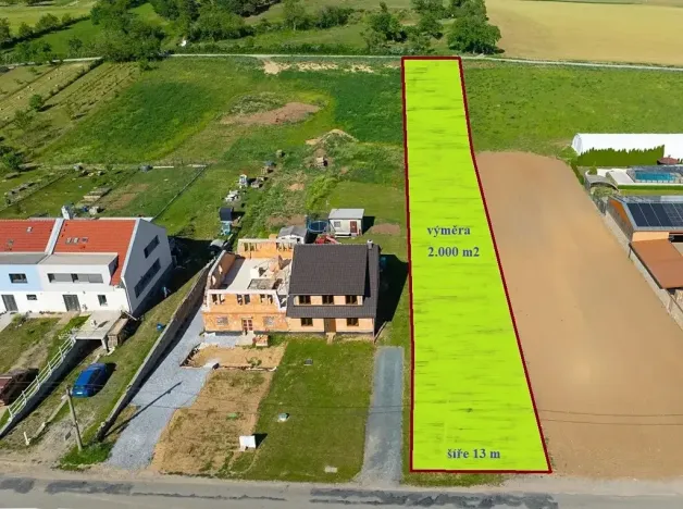 Prodej pozemku pro bydlení, Pozořice, Holubická, 2000 m2