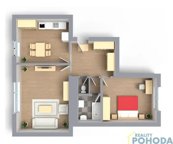Prodej bytu 2+1, Vysoké Mýto, Pražská, 65 m2