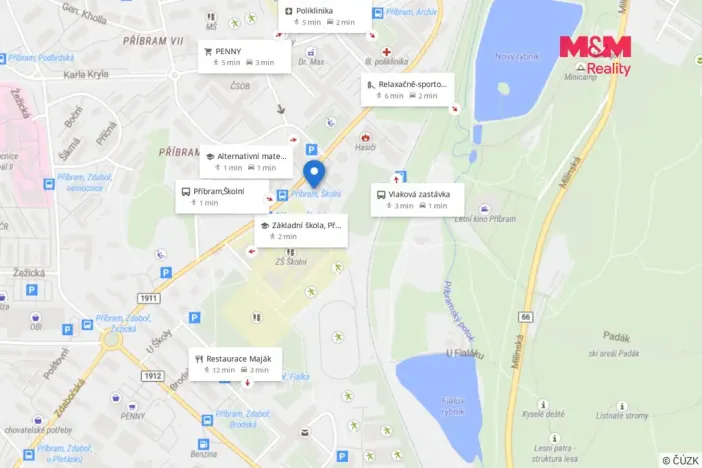 Prodej bytu 3+1, Příbram - Příbram VIII, Školní, 87 m2