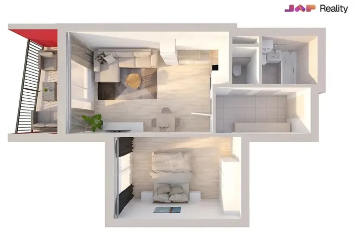 Prodej bytu 2+kk, Moravany, Višňová, 50 m2