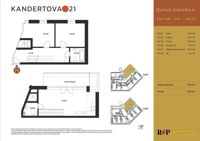 Prodej bytu 3+kk, Praha - Libeň, Zenklova, 72 m2