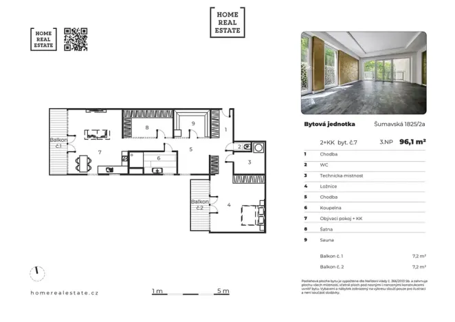 Prodej bytu 2+kk, Karlovy Vary, Šumavská, 96 m2