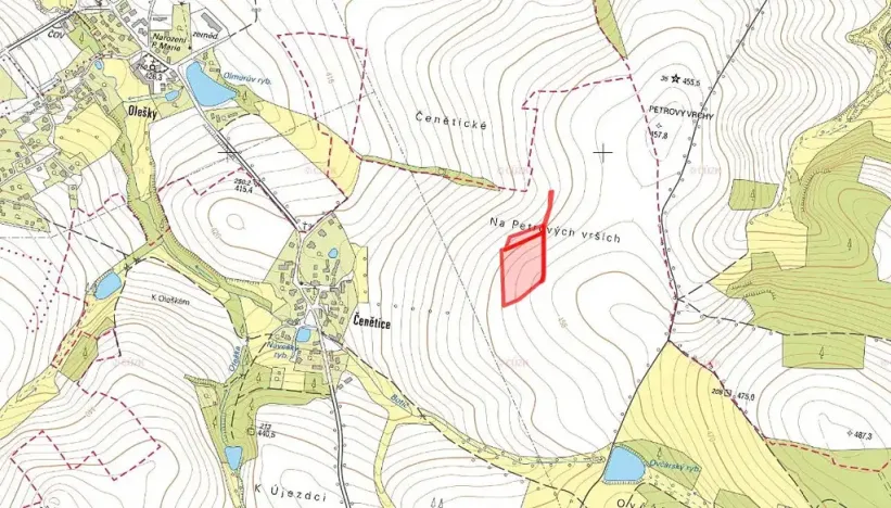 Prodej pole, Křížkový Újezdec, 18292 m2