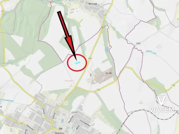Prodej podílu pole, Bystřice pod Hostýnem, 1301 m2