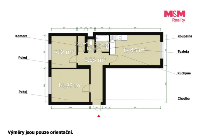 Pronájem bytu 3+kk, Plzeň - Východní Předměstí, Francouzská třída, 55 m2