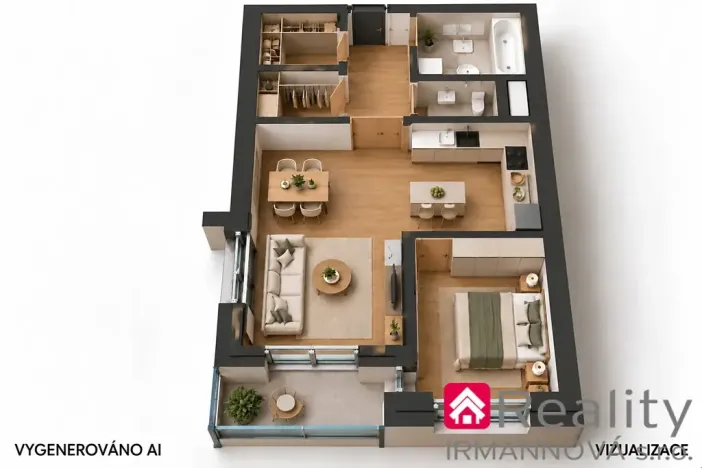 Prodej bytu 2+kk, Pohořelice, Znojemská, 61 m2