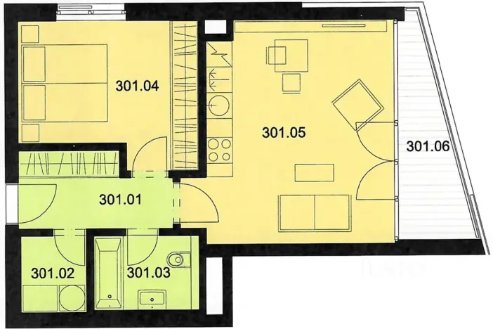 Pronájem bytu 2+kk, Praha - Krč, V jehličí, 53 m2