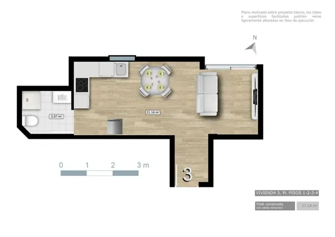 Prodej bytu 2+kk, Torrevieja, Španělsko, 27 m2