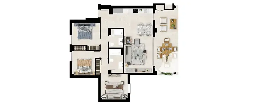 Prodej bytu 4+kk, Mijas, Španělsko, 117 m2