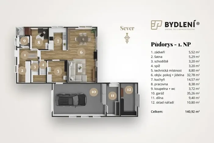 Prodej rodinného domu, Vědomice, Venkovská, 226 m2
