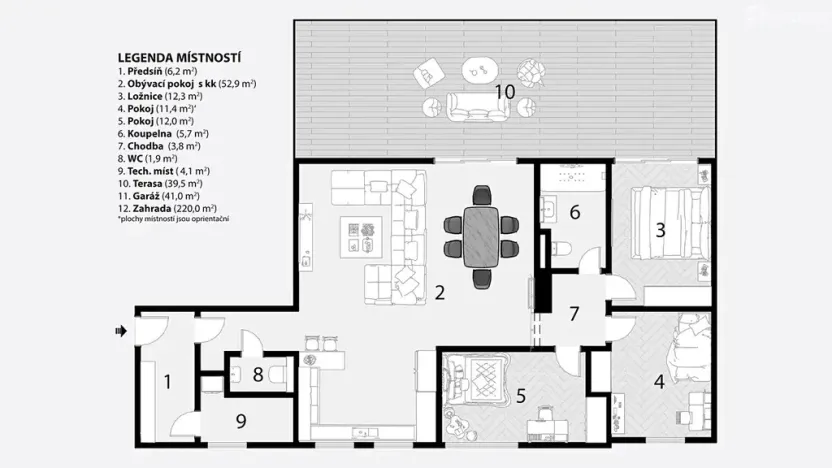 Prodej bytu 4+kk, Ivančice, Ořechová, 109 m2