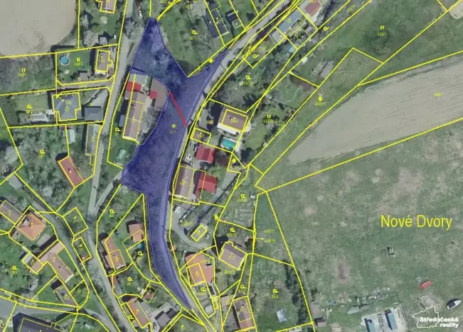 Prodej pozemku, Nové Dvory, 2443 m2