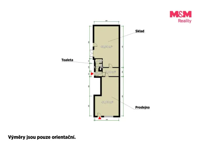 Pronájem obchodního prostoru, Plzeň - Východní Předměstí, Slovanská, 100 m2