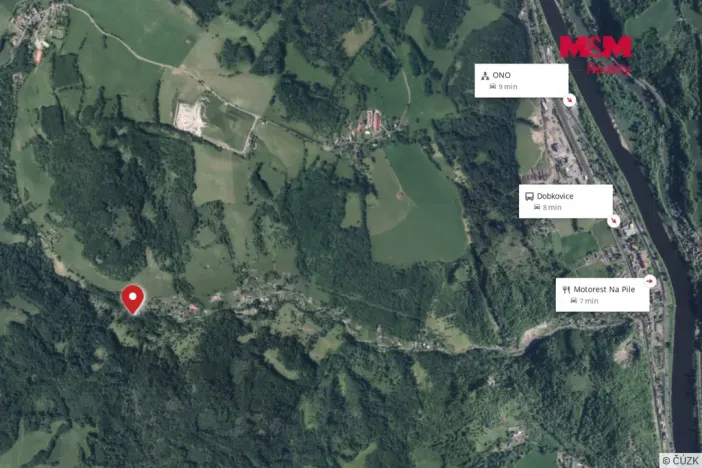 Prodej zahrady, Dobkovice - Prosetín, 619 m2