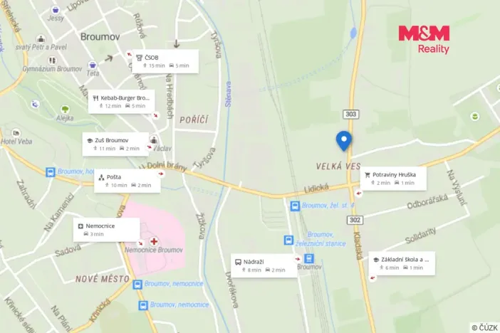 Prodej bytu 2+1, Broumov - Velká Ves, třída Osvobození, 63 m2