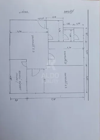 Pronájem kanceláře, České Budějovice, Husova tř., 89 m2