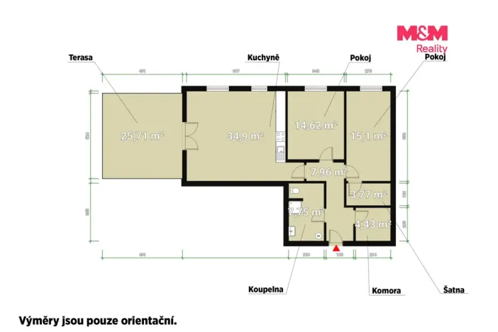 Pronájem bytu 3+kk, Dýšina, V. Brožíka, 90 m2