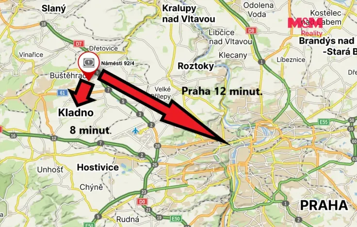 Prodej obchodního prostoru, Buštěhrad, Náměstí, 4516 m2