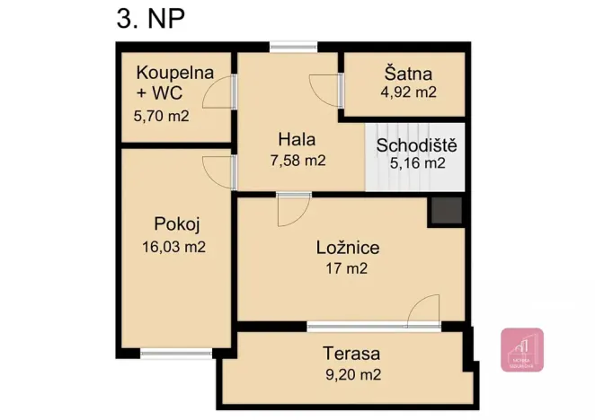 Prodej bytu 3+kk, Brno, Leskauerova, 110 m2