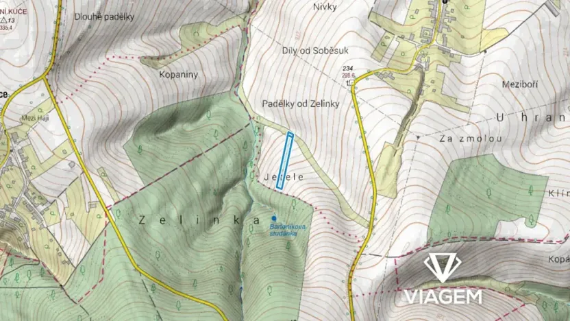 Prodej podílu pole, Kostelany, 589 m2
