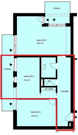 Pronájem kanceláře, Strakonice - Strakonice II, Na Ohradě, 15 m2